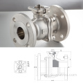 ANSI 300LB ISO5211 PAD flange ball valve